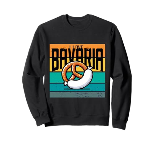 Baviera pretzel salchicha tradición cultura Alemania Sudadera