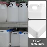 ELEOUTI Butelka Do Przechowywania z Pokrywką Wielokrotnego Użytku Pojemnik Płyny i Olej Duży Trwały Plastikowy Zbiornik Wodę i Chemikalia Łatwy Do Przechowywania i Nalewania