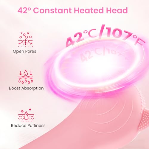 Garimus Facial Cleansing Brush Rechargeable, Waterproof Face Scrub Brush for Cleansing (Pink)