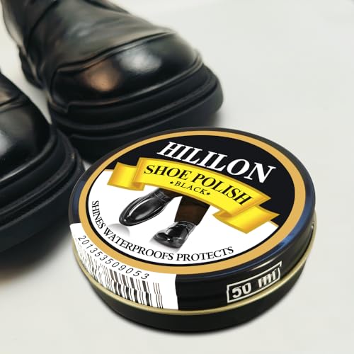 HILILON Black Shoe Polish Paste 1.75 oz