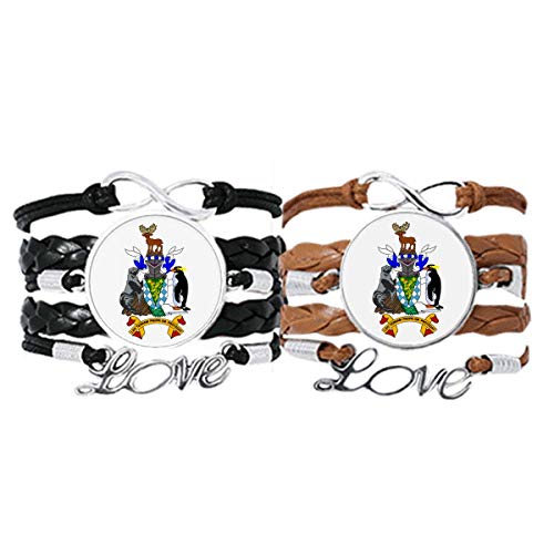 Pulsera de Cuero Sgssi Europa para Compartir en Pareja cada Día