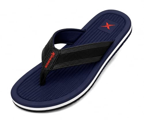 Image of Kraasa DailyStep Men's Diabetic Footwear | Doctor Inspired | Wide Toe Box | Orthopedic Flip Flop | Pressure-Relief Cushion | Anti-Skid Waterproof EVA Slipper for Men