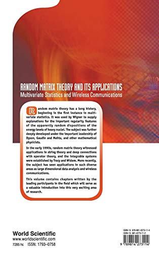 Random Matrix Theory and Its Applications: Multivariate Statistics and Wireless Communications: 18