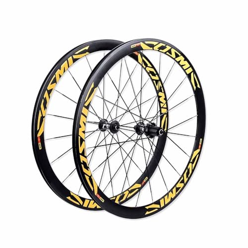 700C Juego De Ruedas De Cubierta De Bici De Carretera Llanta De Freno C/V De 40mm, Rueda De Liberación Rápida De 100/130mm, Trinquete 36/54T Cassette De 7-12 Velocidades, F/V 2050g(54T Ratchet)