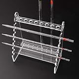 El soporte para pipetas está hecho de vidrio orgánico para una mejor durabilidad.