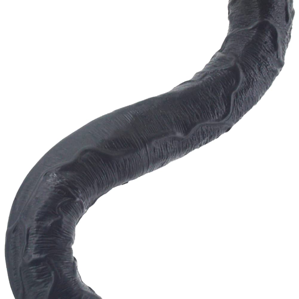 SXOVO Doppio Dildo, Realistico e Flessibile Replica del Pene Giocattolo del Sesso Dong in PVC per Donne Lesbiche Omosessuali (46 cm)