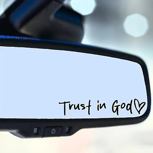 4Pcs,Car Accessories Trust in God Rearview Mirror Sticker,Auto Stickers and