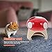 CVUTOVO Hamster Mushroom House Ceramic Hideout Nest for Chinchilla PET House Comfortable Resting Area Summer PET Supply