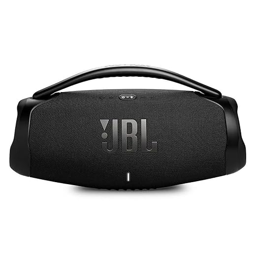 JBL, Caixa de Som, Boombox 3 Wi-Fi, Bluetooth, À Prova D'água e Poeira - Preto