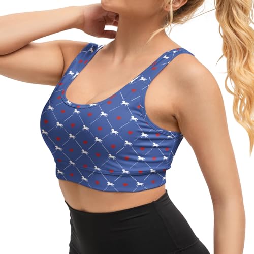 Image of Yoga top Women's Cheerleading Uniform Gym Outfit Running Crop Tops Yoga Shirts Casual Tank Top