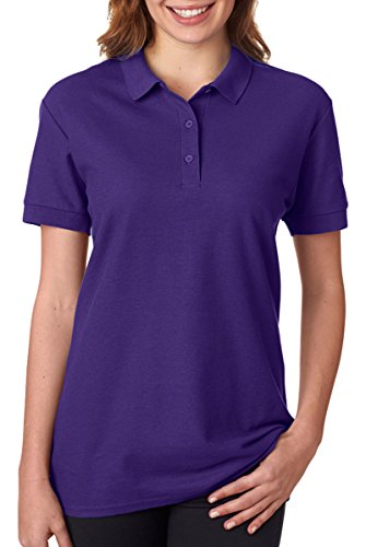 Gildan Womens Premium Cotton Double Piqué Sport Shirt (G828L) -Purple -L