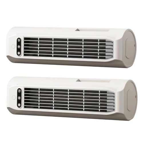 2 juegos de aire acondicionado inalámbrico, ventilador de torre pequeño recargable por USB de 3 velocidades, ventilador de refrigeración de pie, de pared y tumbado con soporte para teléfono para of 2 juegos de aire acondicionado inalámbrico, ventilador de torre pequeño recargable por USB de 3 velocidades, ventilador de refrigeración de pie, de pared y tumbado con soporte para teléfono para of