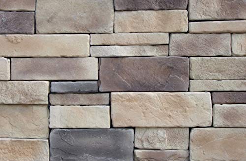 Veneer Stone Rubber Mold for Concrete or Plaster, EZ Stack Flats, 22.75x20.5, Version 5, Recycled Material