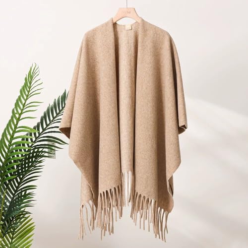 Pashmina Shawls and Wraps for Evening Dresses, Large Soft Pashminas Cashmere Tassel Shawl Fall Winter3