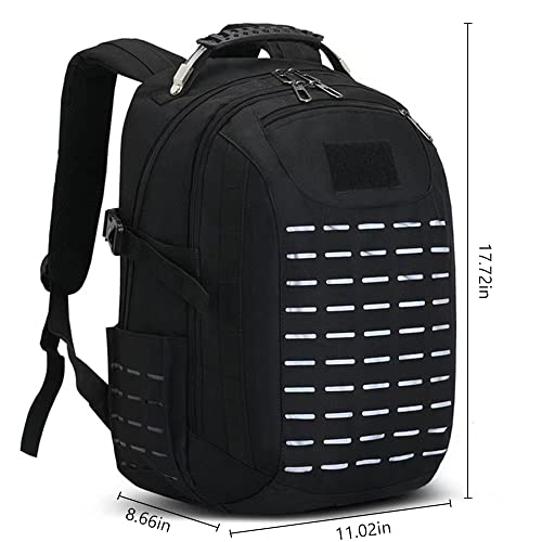 Ousawig Tactical Backpack Large Military Backpack Molle Backpack 28L Edc Rucksack Camping Backpack (Black) #TOP1