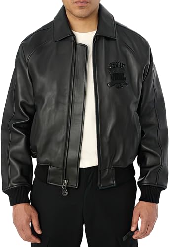 Mens USA Black Real Leather Bomber Jacket Men | Classic Aviator Flight Pilot Jacket | Retro Streetwear Biker Outerwear Men3