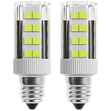 BlueStars 2-Pack WE05X20431 LED Dryer Drum Light Bulb 3.5W 120V Energy-Saving E12 Candelabra Base 6000K Daylight for GE Whirlpool Kenmore KitchenAid - Replace WE4M305 22002263 WP3395618