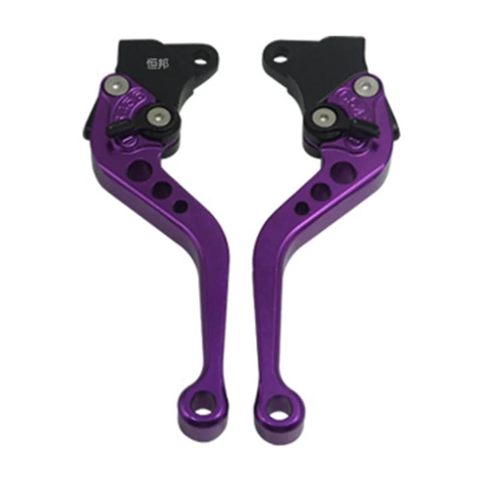 Pliqvbn Violet Clutch Brake Shafts Motorcycle Clutch Drum Brake Levers Handle Motorbike Modification Adjustable Handlebar Set For Cg125