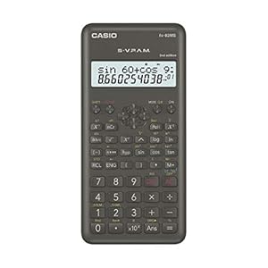 Casio FX-82MS Pocket Scientific Calculator Black Calculator – Calculator (Pocket, Scientific Calculator, 12 Digits, 2 Lines, Battery/Battery, Black)