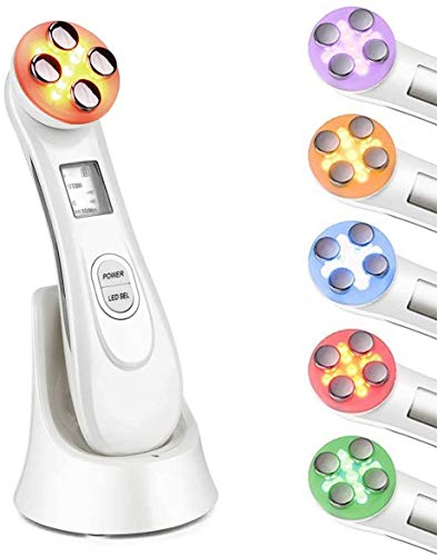 Preisvergleich Produktbild Ultraschall-Schönheitsgerät, Anti-Aging-Hochfrequenz-Gesichtsbehan... 5-in-1-Hautpflege-Schönheits-Maschine, Verjüngungs-Hautstraffungs-Maschine 6 Modi-Gesichtsmassagegerät