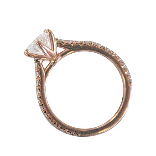Preisvergleich Produktbild UINGKID Schmuck Damen Ring Einfache kreative Rose Gold sechs Klaue Diamant