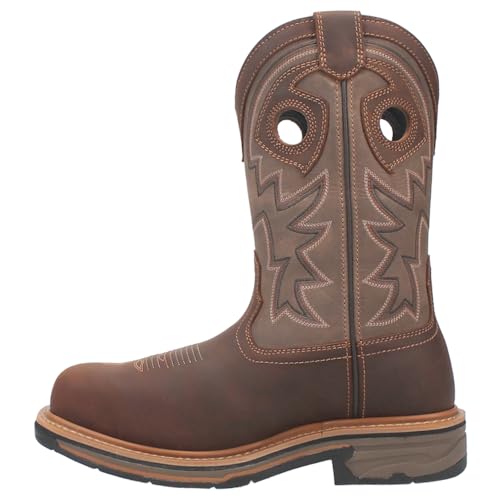 Dan Post Men's Kirk 11" Pull-On Waterproof Work Boot Broad Square Toe - Dp564563