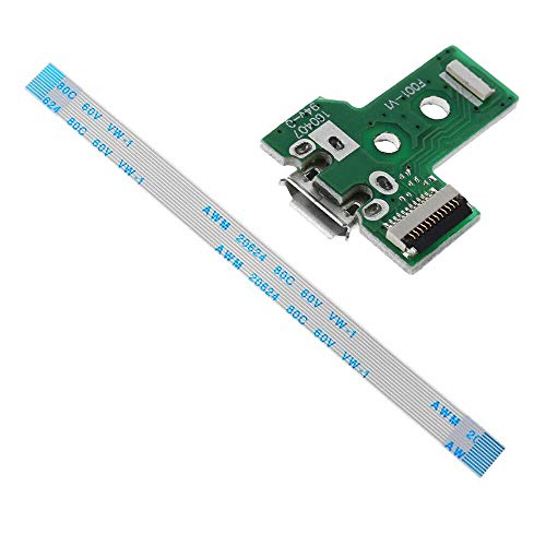 Image of MMOBIEL Controller Charging Port Replacement for PlayStation PS4 Full Series 12 Pin Flex Cable Incl (+) Screwdriver