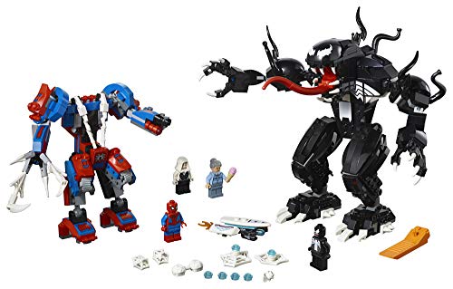 Lego Super Heroes Marvel Spider Mech Vs. Venom 76115 Action Toy Building Kit With Web Shooter And Gripping Toy Claw Includes Spider-Man Minifigures Venom And Ghost Spider (604 Pieces) #TOP1