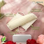 Natural Loofah Sponge Exfoliating Body Scrubber, Loofa Back Scrubber for Shower Set for Men and Women (3 Pack), Luffa Sponge Pads & Exfoliating Glove Deep Clean & Invigorate Your Skin, Yellow - Image 4
