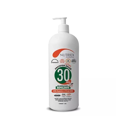 Protetor Solar Profissional com Repelente FPS 30 1/3 UVA 1 Litro-NUTRIEX-0061051