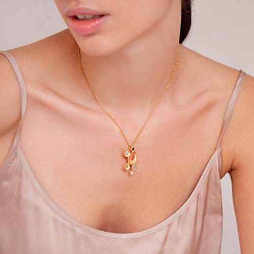 FAVORITE GOLD NECKLACE COLORS, Gold,Silver, 1.8 cm x 3.2 cm - Image 3