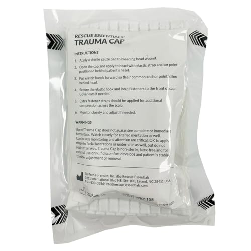 Image of Rescue Essentials First Aid Trauma Cap Emergency Head Bandage (Pack of 2)
