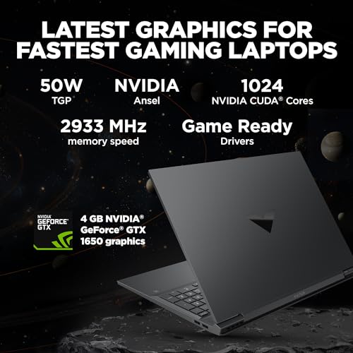 HP Victus Gaming Laptop, 11th Gen Intel Core i5-11400H, 4GB GTX 1650 GPU, 16.1-inch (40.9 cm), FHD, IPS, 144Hz, 8GB DDR4, 512GB SSD, 300 nits, Backlit KB, B&O (MSO, Silver, 2.48 kg), d0310TX - Image 4