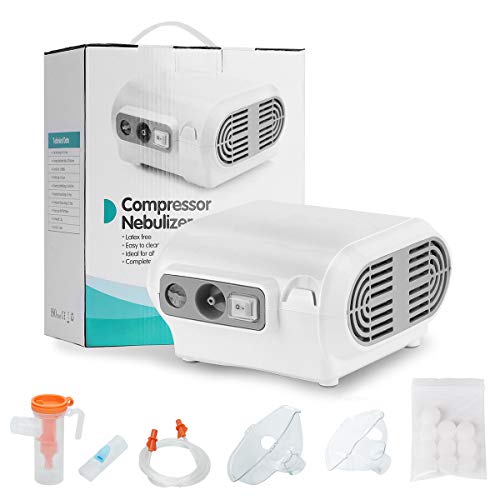 Tangxia Traditional Jet Nebulizer, Home Nebulizer Machine Personal Steam Atomizer for Kids and Elderly, Portable Compressor Nebulizer with 1 Set Accessories