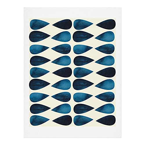 Deny Designs2021 Art Print, 11" x 14", Emmie K Simple Blue Drop