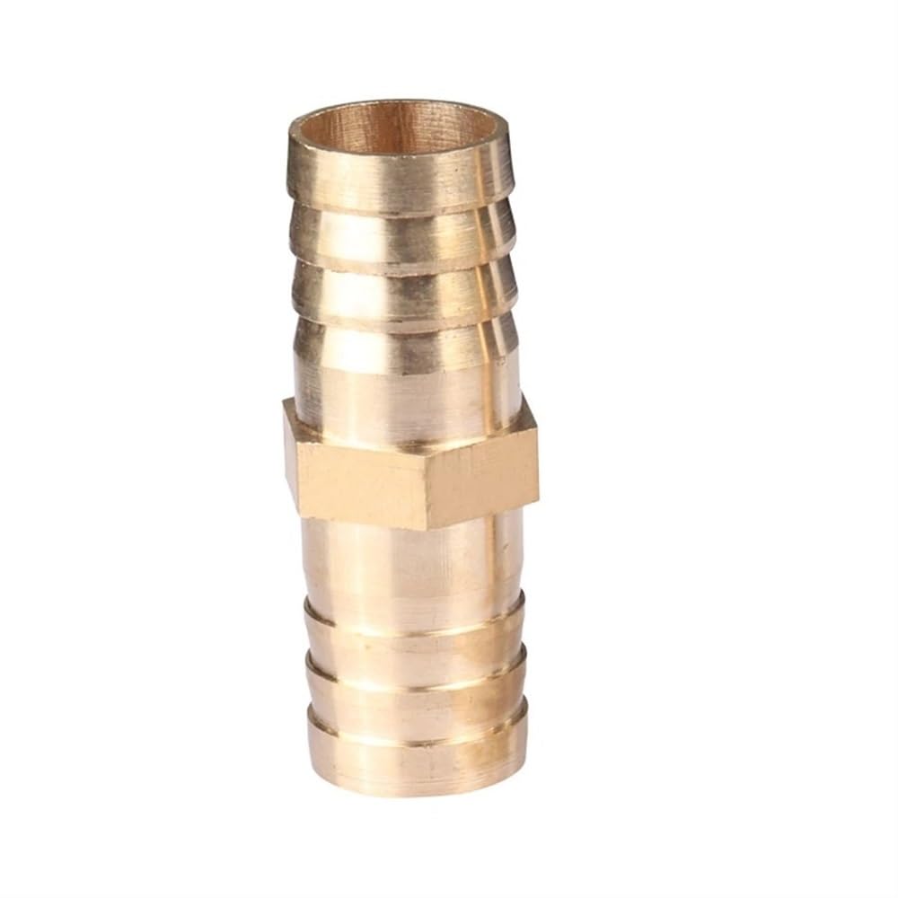 Adattatore per tubo da giardino 4/6/8/10/12/14/16/19mm Diametro uguale Barb Thru Riduttore a Ottone Raccordo Acqua Gas Oil (Dimensioni: 19mm a 10mm Barb)