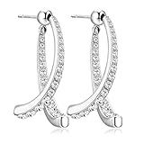 ♥【Diseño De Moda】Los pendientes de arco cruzado están diseñados en una línea curva como una cascada de cascadas de luz, que pueden combinarse bien con su atuendo diario. El diseño clásico y elegante también es adecuado para ocasiones especiales.
