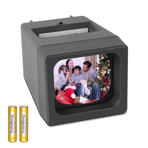 35 mm Film & Slide Viewer, 2X LED Illuminated Viewing Slide Projector for Old Slides and 35mm Film Negatives(2 AAA Batteries Included)