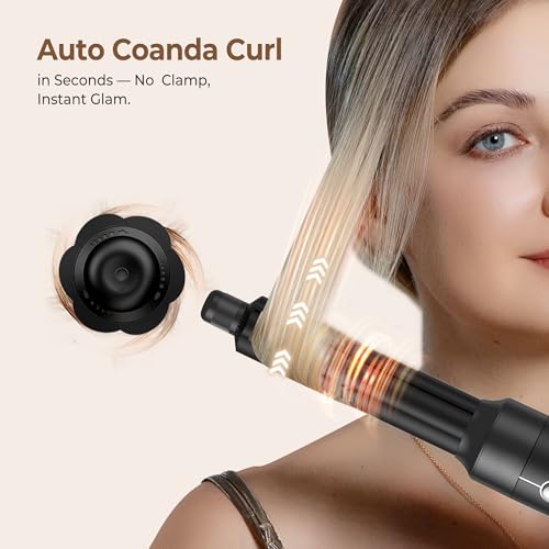 UKLISS Airstyler 7 w 1 Pro, suszarka do włosów, automatyczna lokówka, szczotka do suszarki, dyfuzor, prostownica do włosów, okrągła szczotka, szczotka z ciepłym powietrzem, zestaw urządzeń do