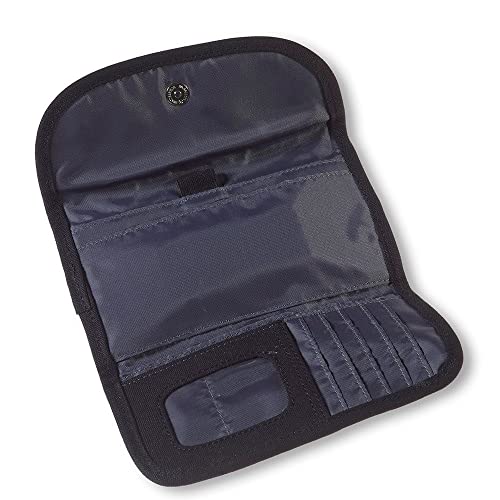 Kavu Big Spender Tri-Fold Wallet Clutch Travel Organizer - Black #TOP2