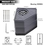 Anti Vibration Pads for Washing Machine - Double Heighten Washer and Dryer Pedestals High Hard Wearing Square Rubber Foot Pads, Noise Cancelling and Shock Support Protects Pedestals