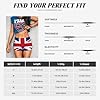 British Flag Women s 4-Way Stretch Workout Shorts Squat-Proof, Anti-Chafing, High Waist Yoga Casual Wear, Black, L #4