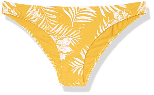 Roxy Women's Print Beach Classics Moderate Swim Bottom, Mineral Yellow Lirely S, M