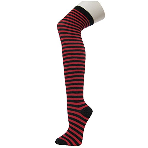 Image of COUVER Over Knee High Socks Women Warm Dress Tube Stocking Cosplay Socks Thigh High Leg Warmer - 6 Pairs