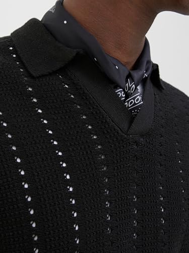 JACK & JONES Jorparos Knit Easter Ss Crochet Polo – Ansicht 9