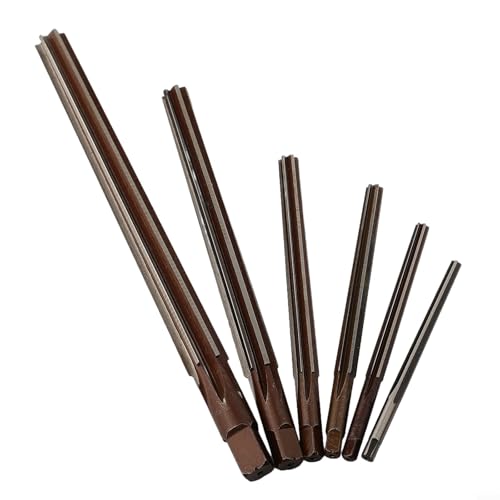 Taper Pin Hand Reamer Set 6PCS 1:50 Conical Degree for HSS Alloy Steel 3/4/5/6/8/10mm Taper Shank Manual Hand...