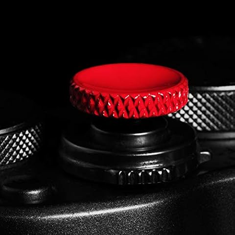 Camera Shutter Button (2 Pack/Red) Soft Release Button for Various Camera Models Cover