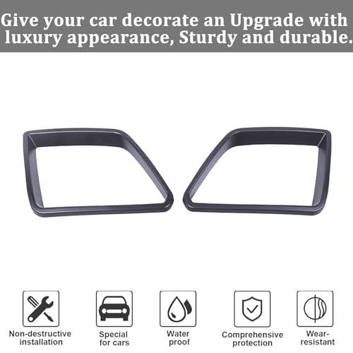 Image of Car Front Bumper Grille Cover Trim Compatible with Pontiac G8 08-09 /Holden Commodore 06-12 ABS Front Grille Accent Trim Cover Front Grille Bumper Grill Inserts protective Accessories (Matt black)