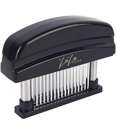 ZeeZee Home Meat Marinator/Tenderizer Tool - Pro Quality Stainless Steel For Deep Marinating & Tenderizing Meat and Fish. BBQ, Broiling and Grilling raised to a Higher Level. Taste the Difference!