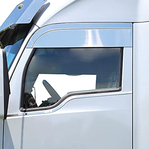 RoadWorks | Stainless Steel 6" Chop Tops for Kenworth T680/T880, Polished Finish | 48057 Cover